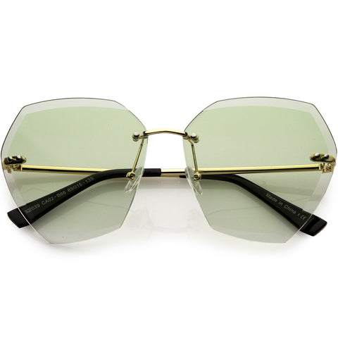 Glamorous Oversized Thick Rimmed Chic Geometric Sunglasses 51mm