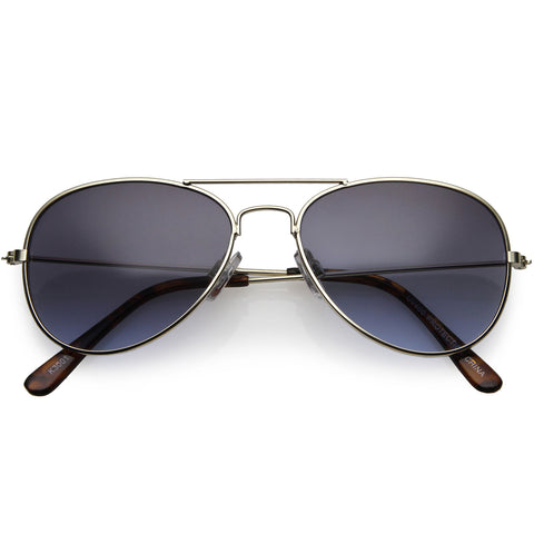 Classic Everyday Browline Two-Tone Half Frame Blue Light Glasses 48mm