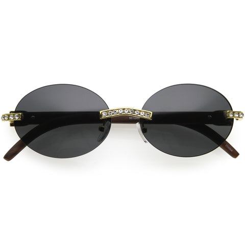 Glamorous Designer-Inspired Argyle Embossed Arms Oversized Square Sunglasses 63mm