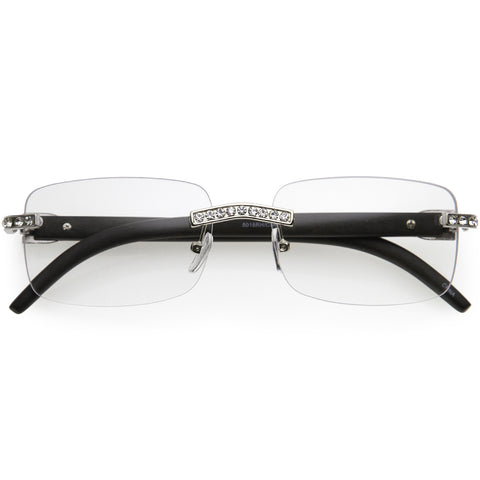 Glamorous Designer-Inspired Argyle Embossed Arms Oversized Square Sunglasses 63mm