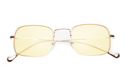 Quilted Textured Arms Neutral Colored Lens Square Sunglasses 63mm
