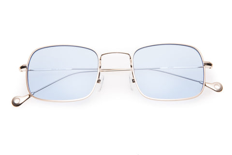 Quilted Textured Arms Neutral Colored Lens Square Sunglasses 63mm