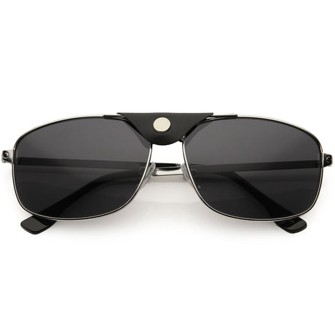 High Fashion 70s Inspired Chunky Square Sunglasses 48mm