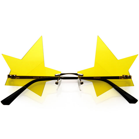 Women's Urban Chic Glitter Trimmed Lens Detail Aviator Sunglasses 59mm