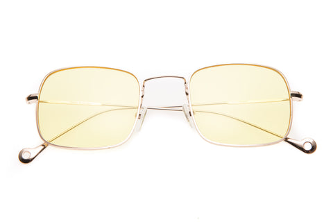 Sleek Metal Arms Two-Tone Neutral Colored Lens Square Sunglasses 51mm