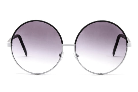 Allison Faux Leather Frame Hippie Sunglasses